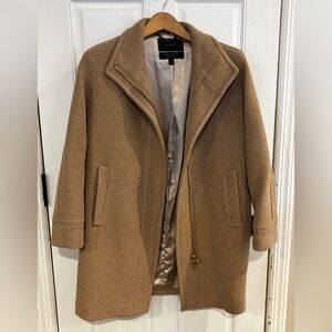 J. Crew Camel Wool Blend Overcoat